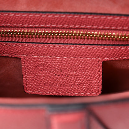 Christian Dior Grained Calfskin Saddle Bag Pink 6 of 9