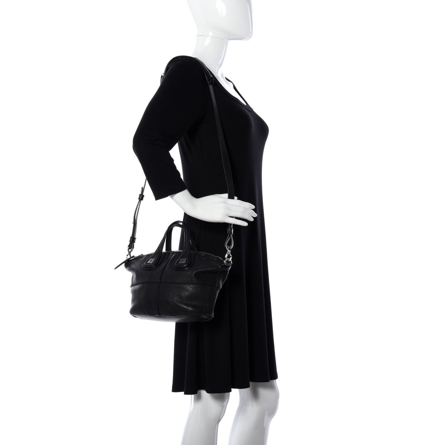 Givenchy Sugar Goatskin Micro Nightingale Black 2 of 13