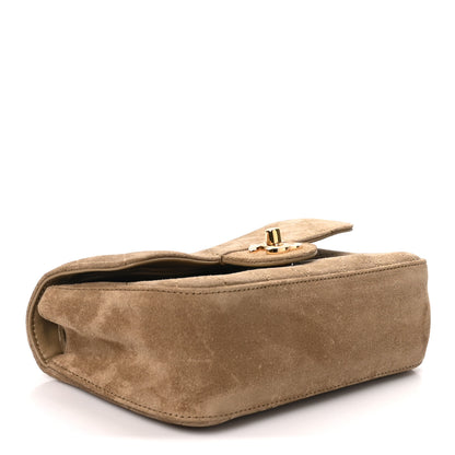 Chanel Suede Calfskin Mini Souplissimo Flap Dark Beige 4 of 11