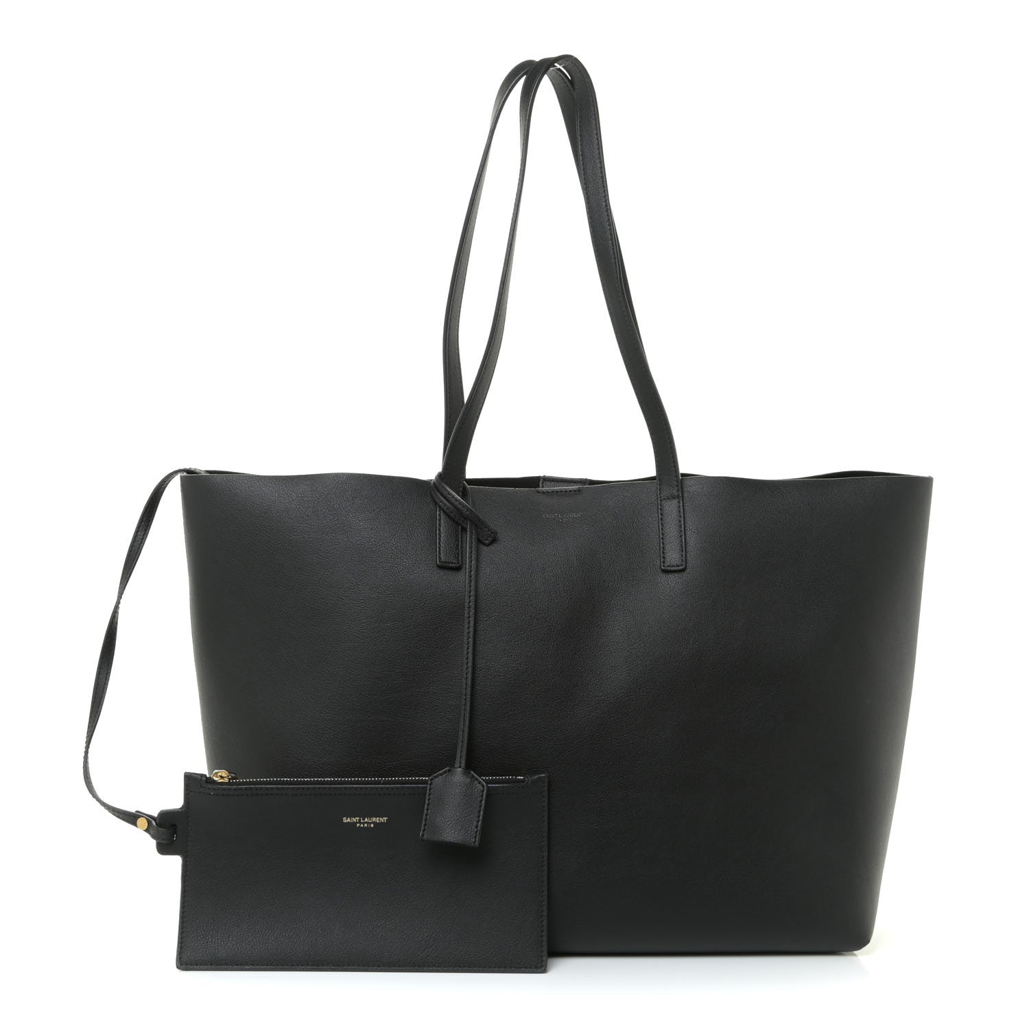 Saint Laurent Calfskin Large Shopping Tote Black 1 of 12