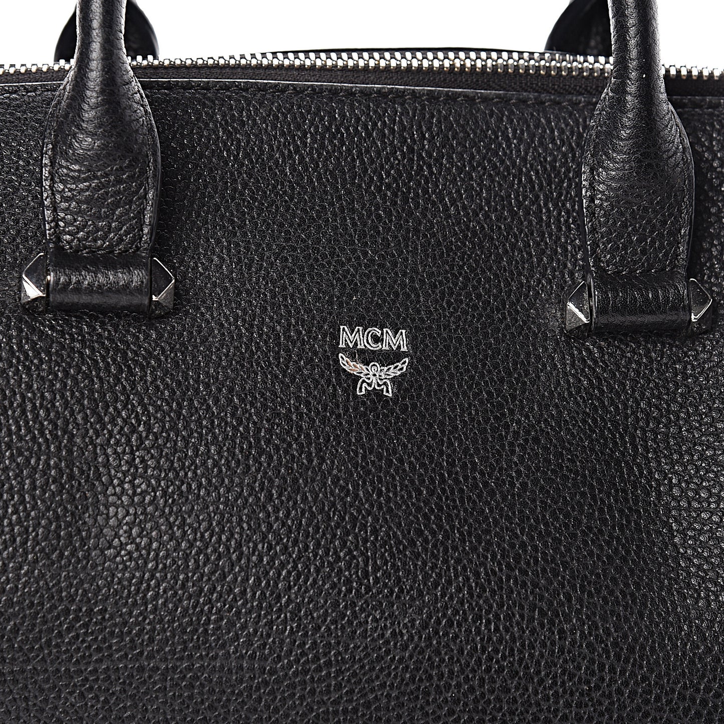 Grained Calfskin Medium Ella Boston Black