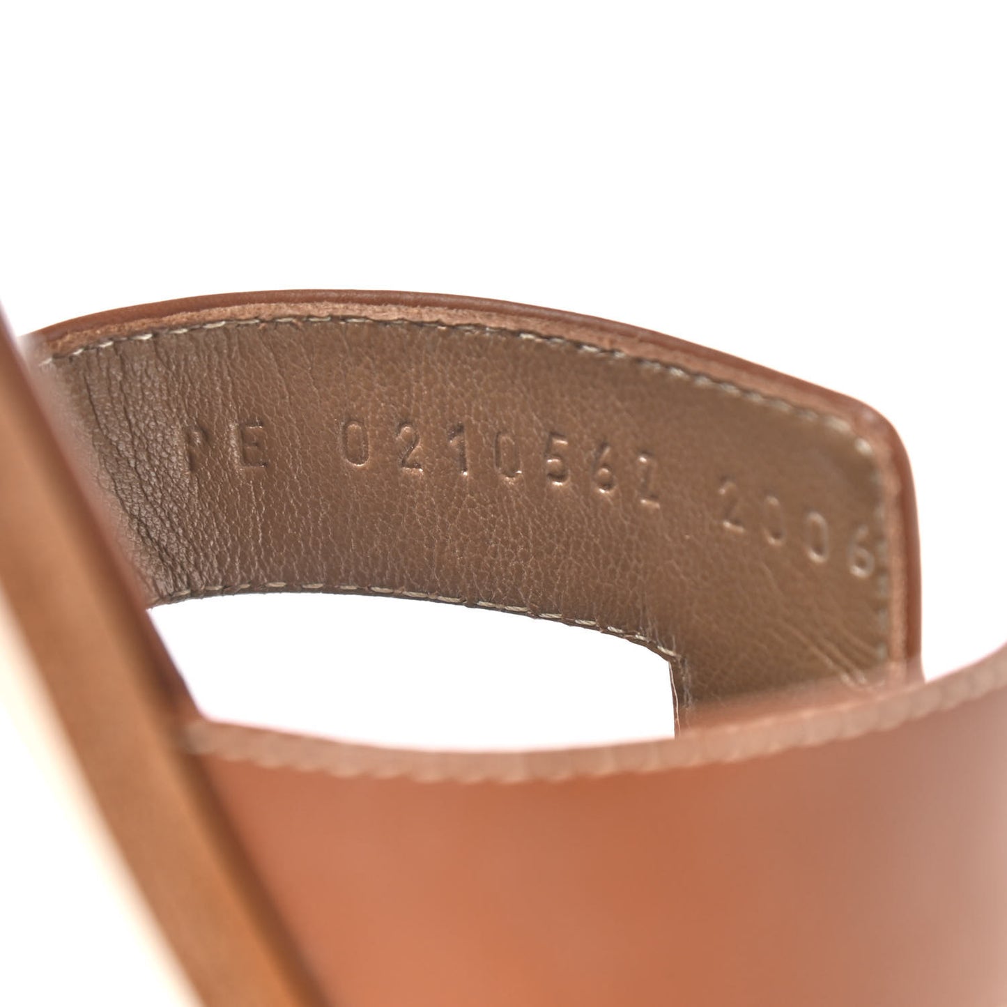 Box Calfskin Oran Sandals 40 Gold