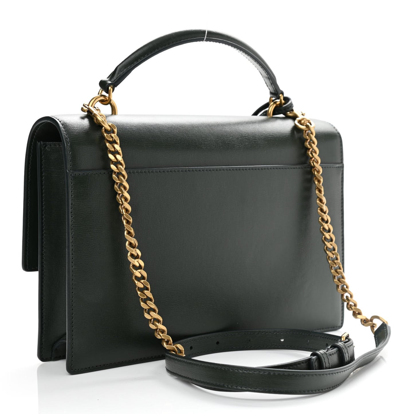 Calfskin Medium Monogram Sunset New Vert Fonce