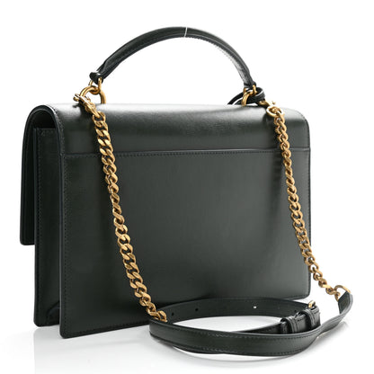 Saint Laurent Calfskin Medium Monogram Sunset New Vert Fonce 3 of 11