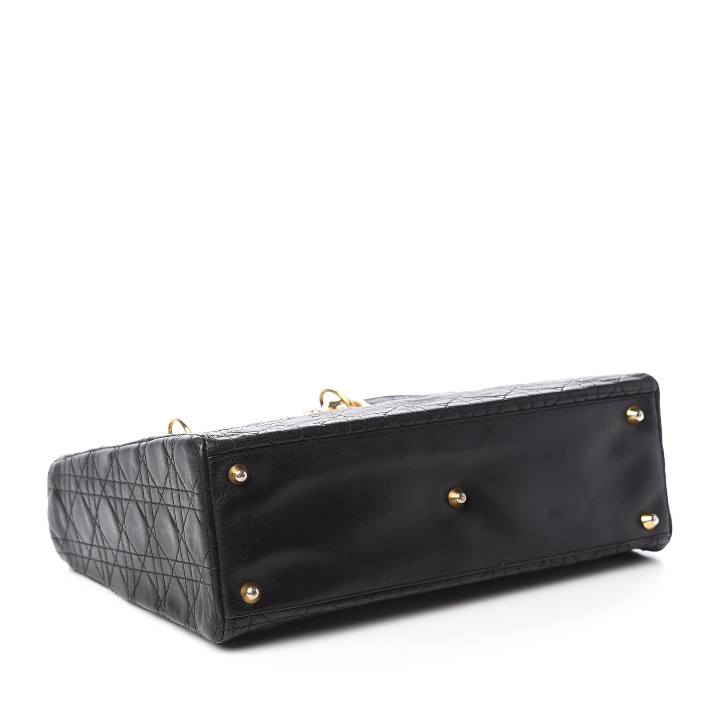 Lambskin Cannage Large Lady Dior Black