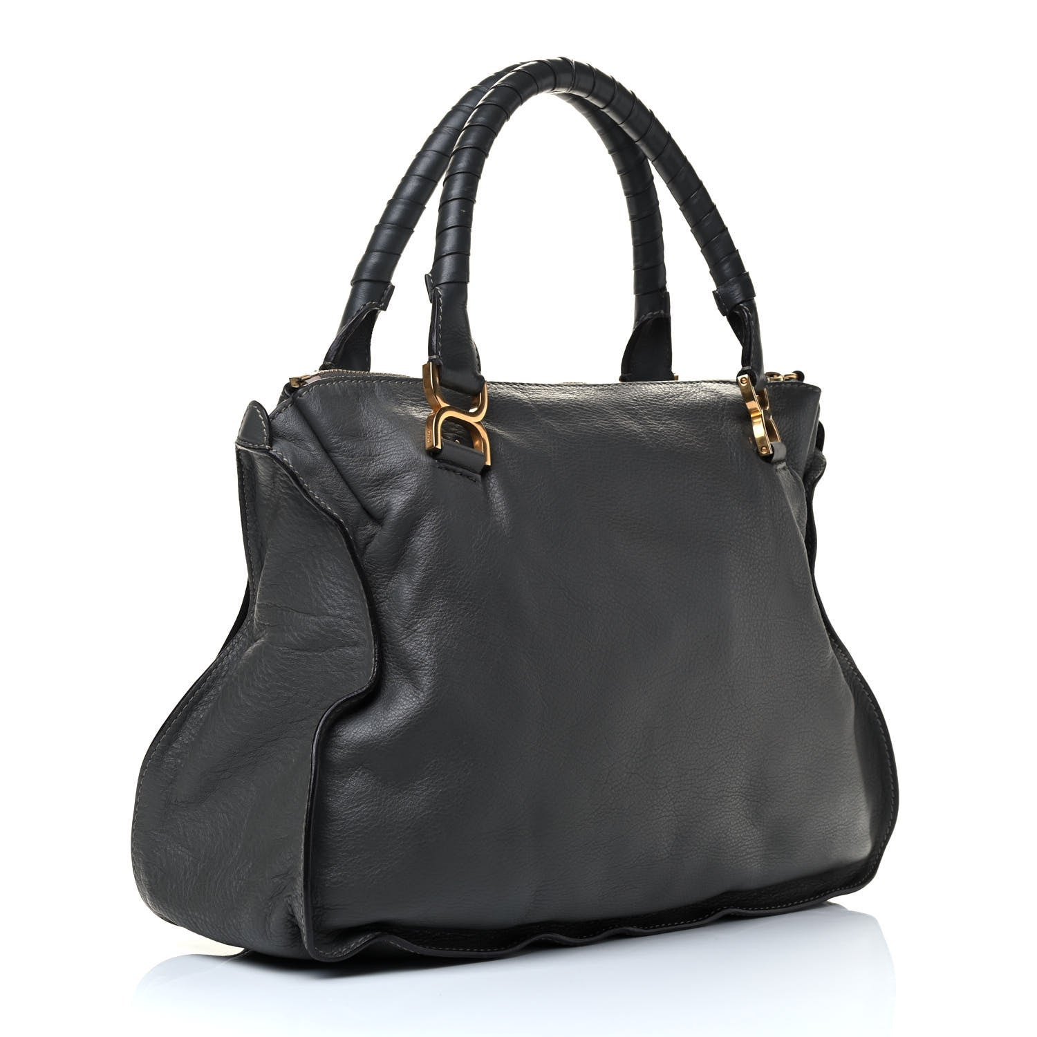 Chloe Calfskin Large Marcie Satchel Ash 2 of 4