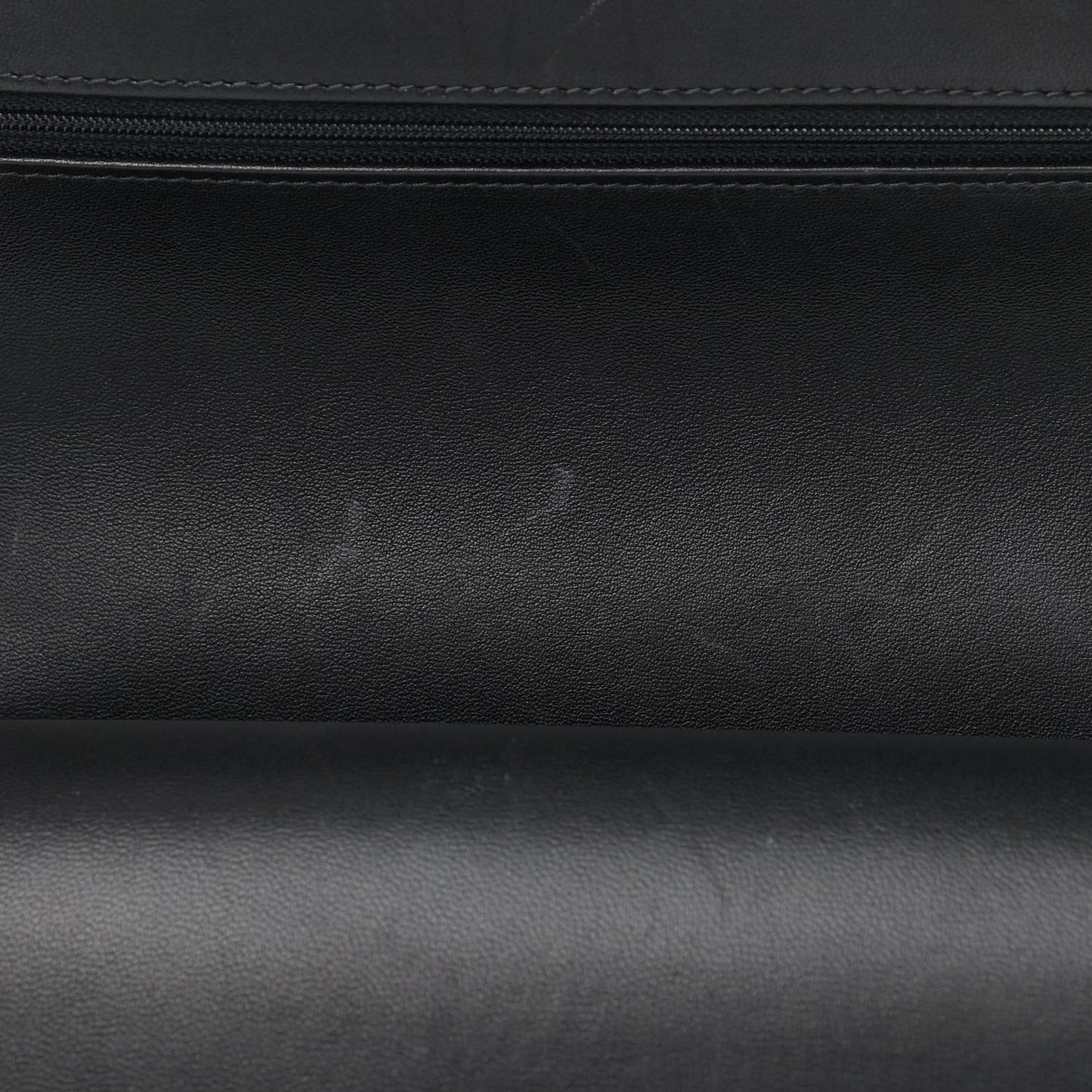 Lambskin Quilted Jumbo Double Flap Black
