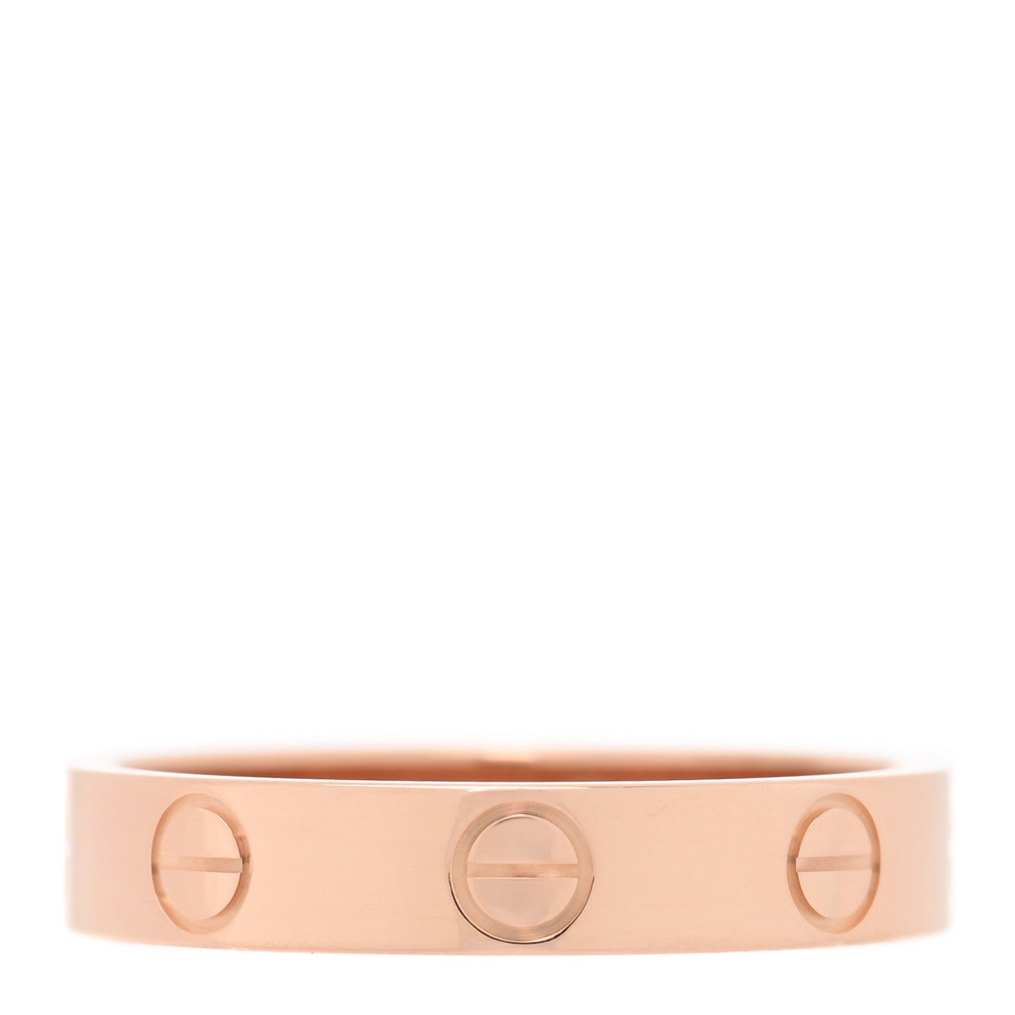 18K Pink Gold 3.5mm LOVE Wedding Band Ring 52 6