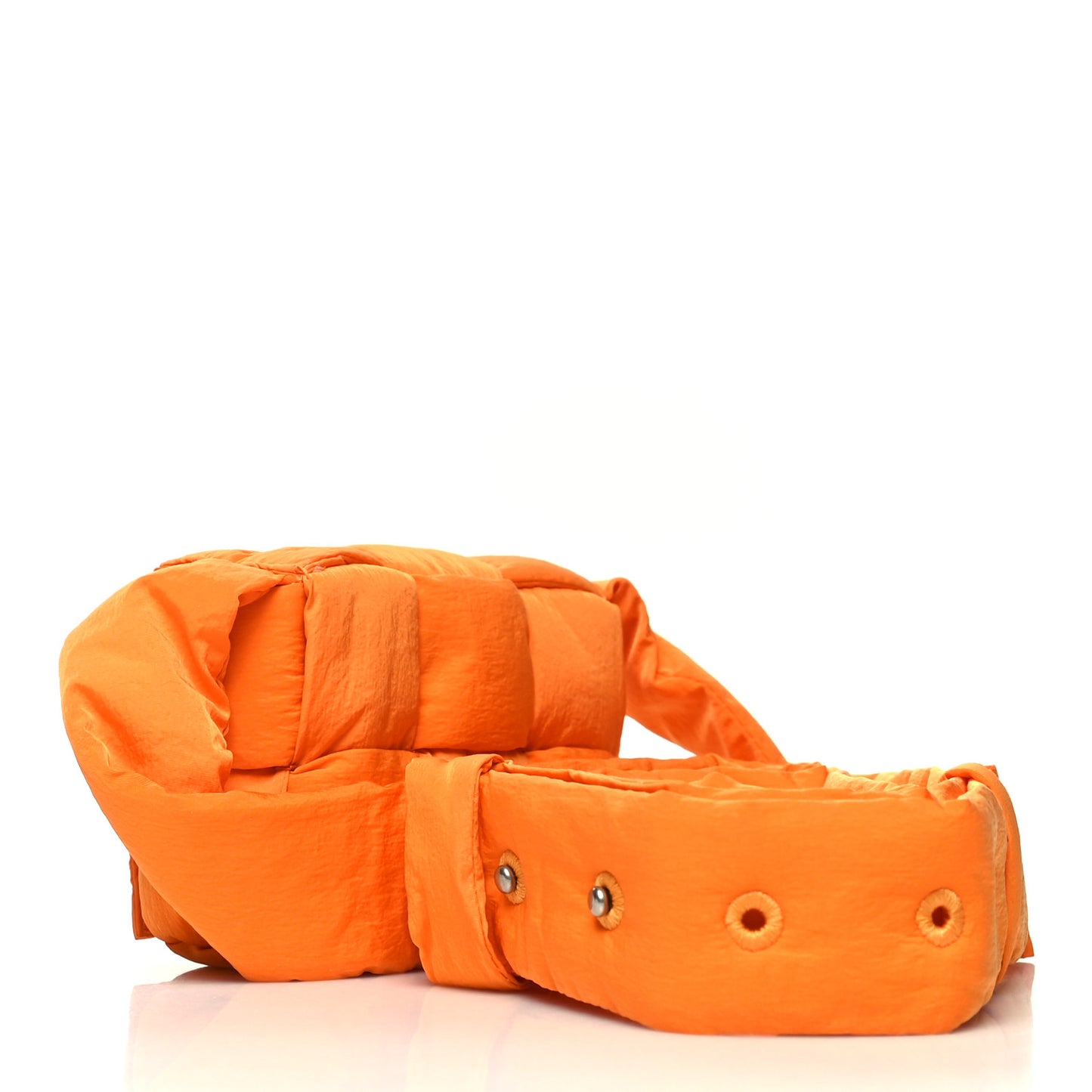Nylon Intrecciato Mini Padded Tech Candy Cassette Bag Orange