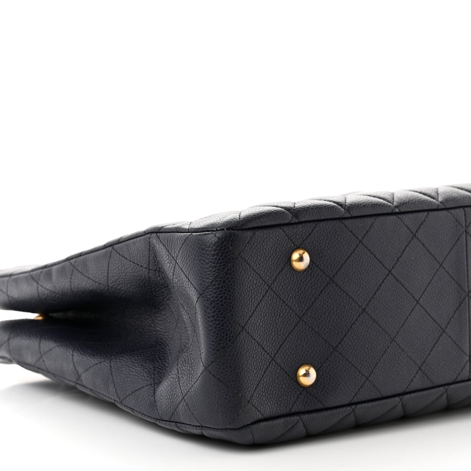Chanel Caviar Quilted Large CC Shopping Tote Navy 10 of 11
