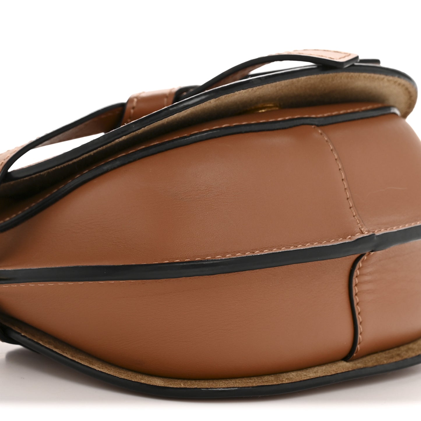 Calfskin Jacquard Mini Gate Dual Bag Tan