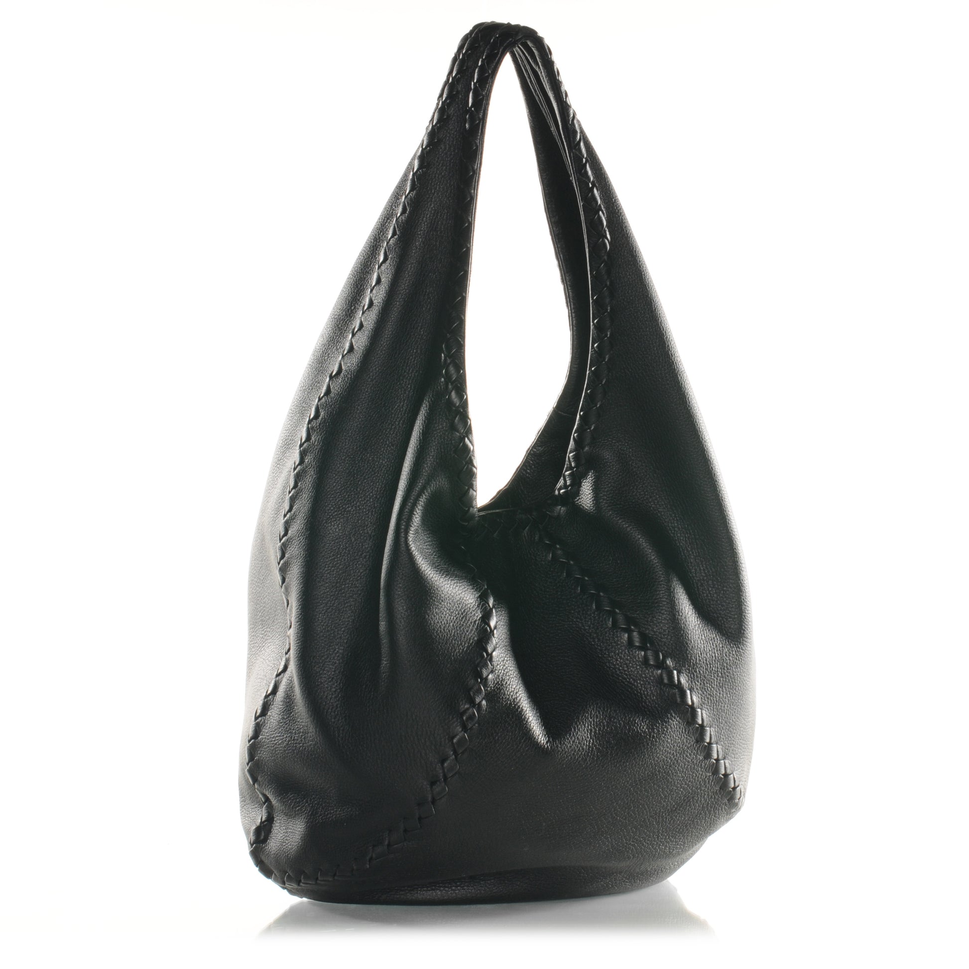 Bottega Veneta Cervo Deerskin Hobo Nero Black 3 of 9