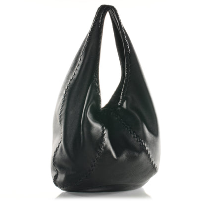 Bottega Veneta Cervo Deerskin Hobo Nero Black 3 of 9