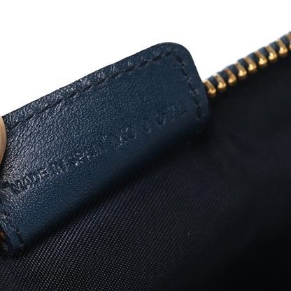 Christian Dior Monogram Mini Saddle Pochette Navy 7 of 10