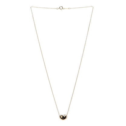 Tiffany 18K Yellow Gold 11mm Elsa Peretti Bean Pendant Necklace 2 of 6