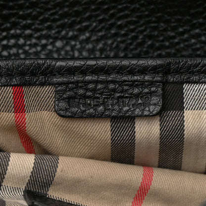Burberry London Grainy Calfskin Medium Cale Hobo Black 7 of 16