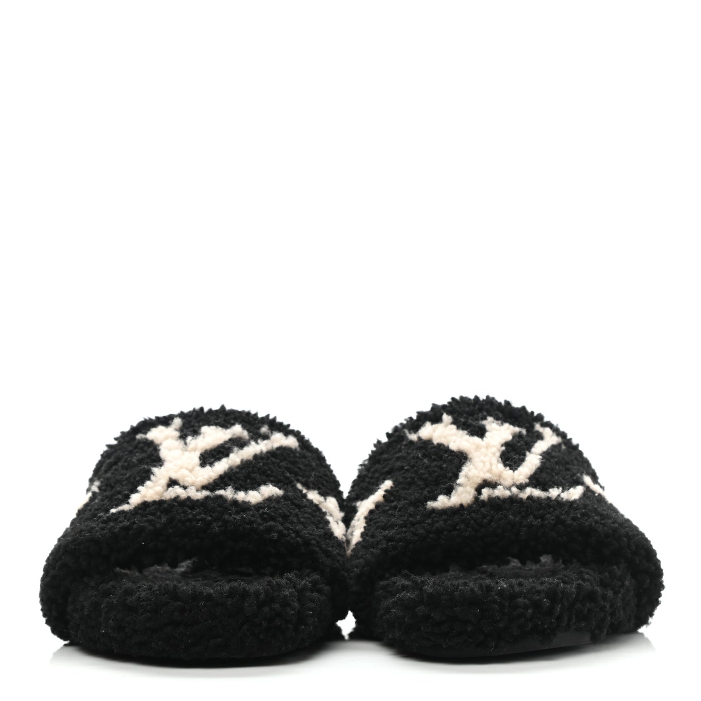 Shearling Bom Dia Flat Mules 41 Black