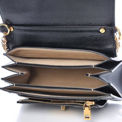 Givenchy Goatskin Quilted Small GV3 Shoulder Bag Black 5 of 6