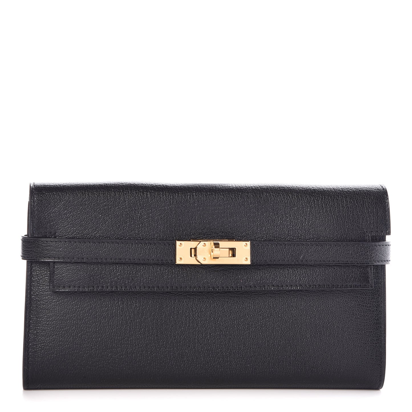 Chevre Mysore Kelly Longue Wallet Black