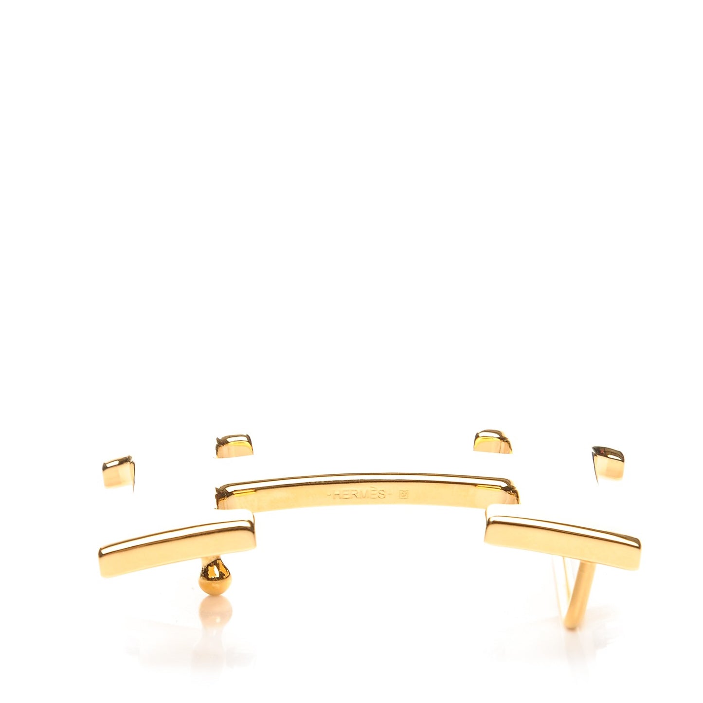 Martelee 32mm H Belt Buckle Gold