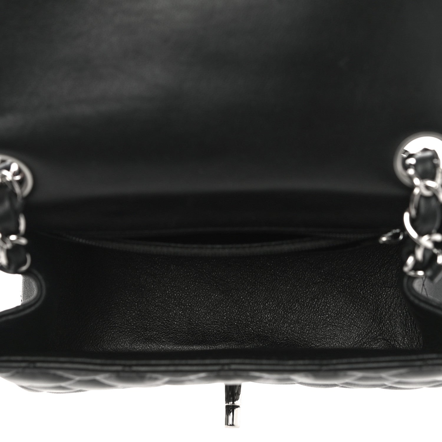 Chanel Lambskin Quilted Mini Square Flap Black 4 of 10