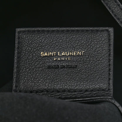 Saint Laurent Calfskin Large Shopping Tote Black 14 of 16
