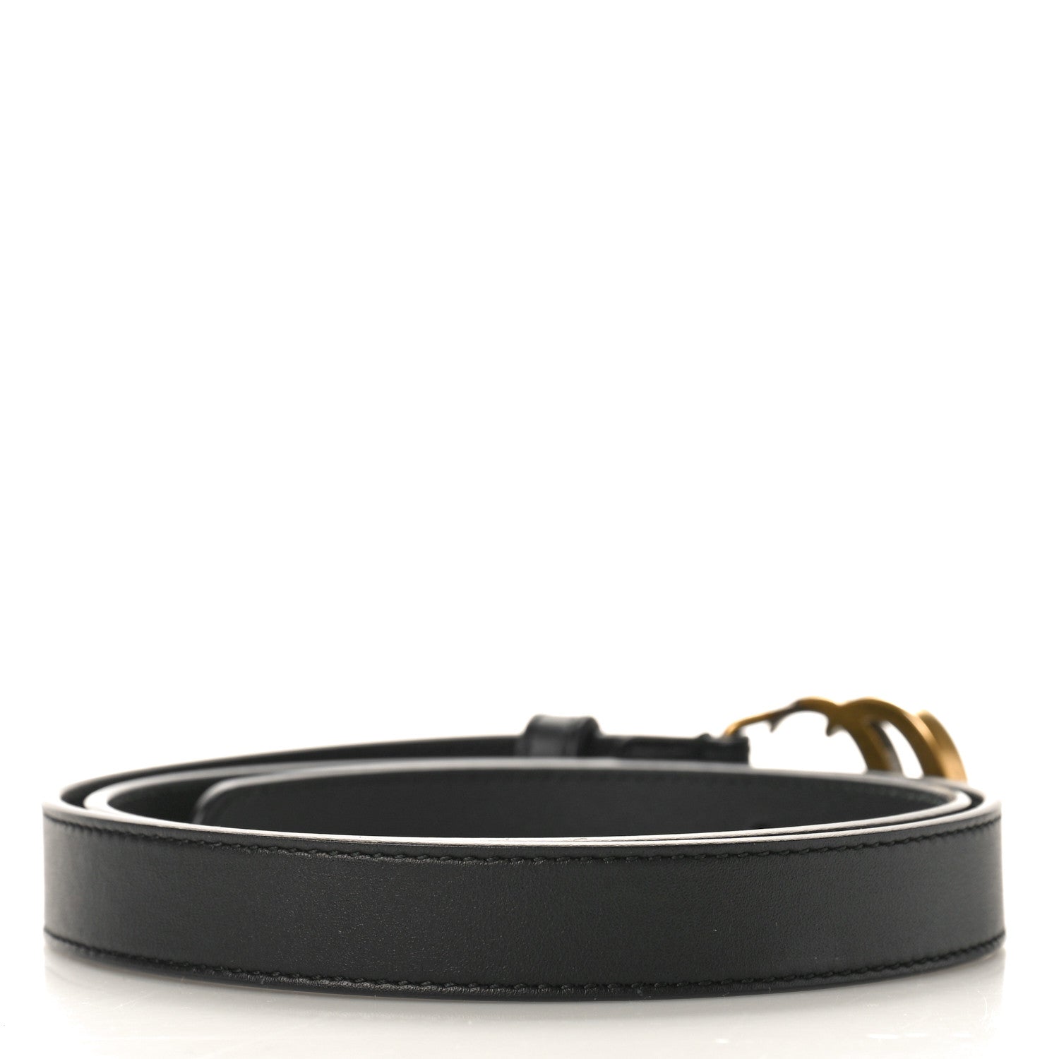 Gucci Calfskin Double G 20mm Belt 75 30 Black 2 of 6