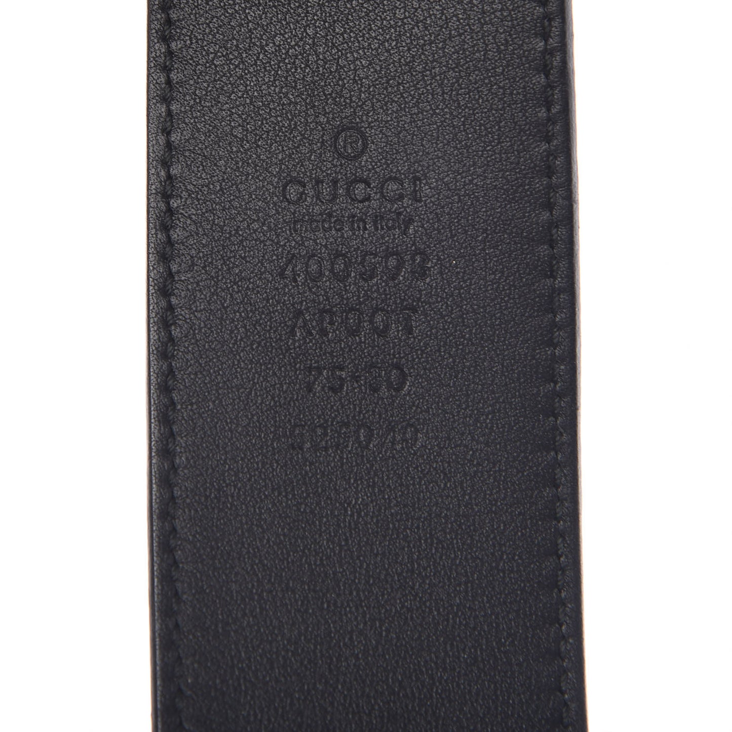 Calfskin Double G 40mm Belt 75 30 Black