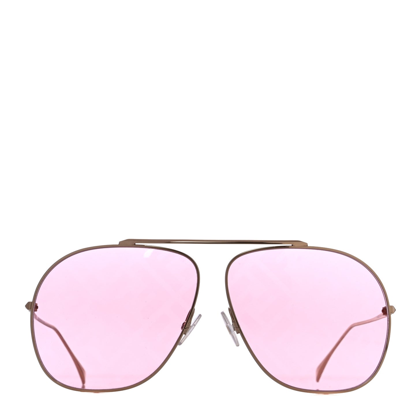 Metal FF Family Aviator Sunglasses FF0407 Pink
