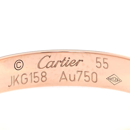 Cartier 18K Pink Gold 3.5mm LOVE Wedding Band Ring 55 7.25 4 of 4