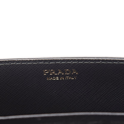 Prada Saffiano Triangle Logo Mermaid Print Mini Crossbody Bag Black 5 of 8