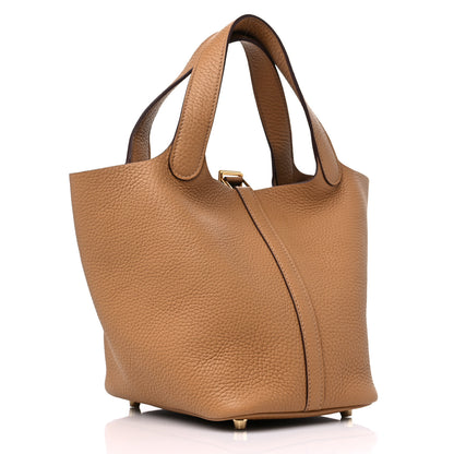 Hermes Taurillon Clemence Picotin Lock 18 PM Biscuit 3 of 10