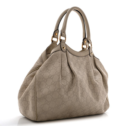 Gucci Guccissima Medium Sukey Tote Mystic White 8 of 17