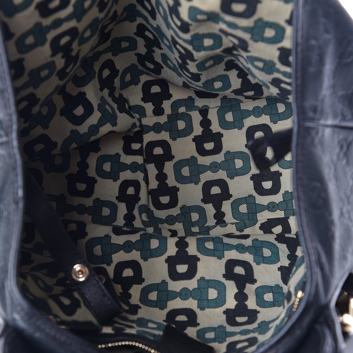 Guccissima Small Pelham Shoulder Bag Black
