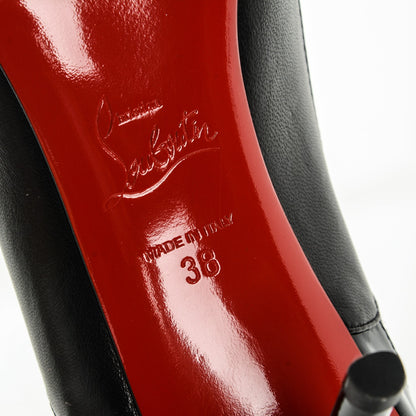 Christian Louboutin Nappa Patent Tudorchic 70 Pumps 38 Black 6 of 7