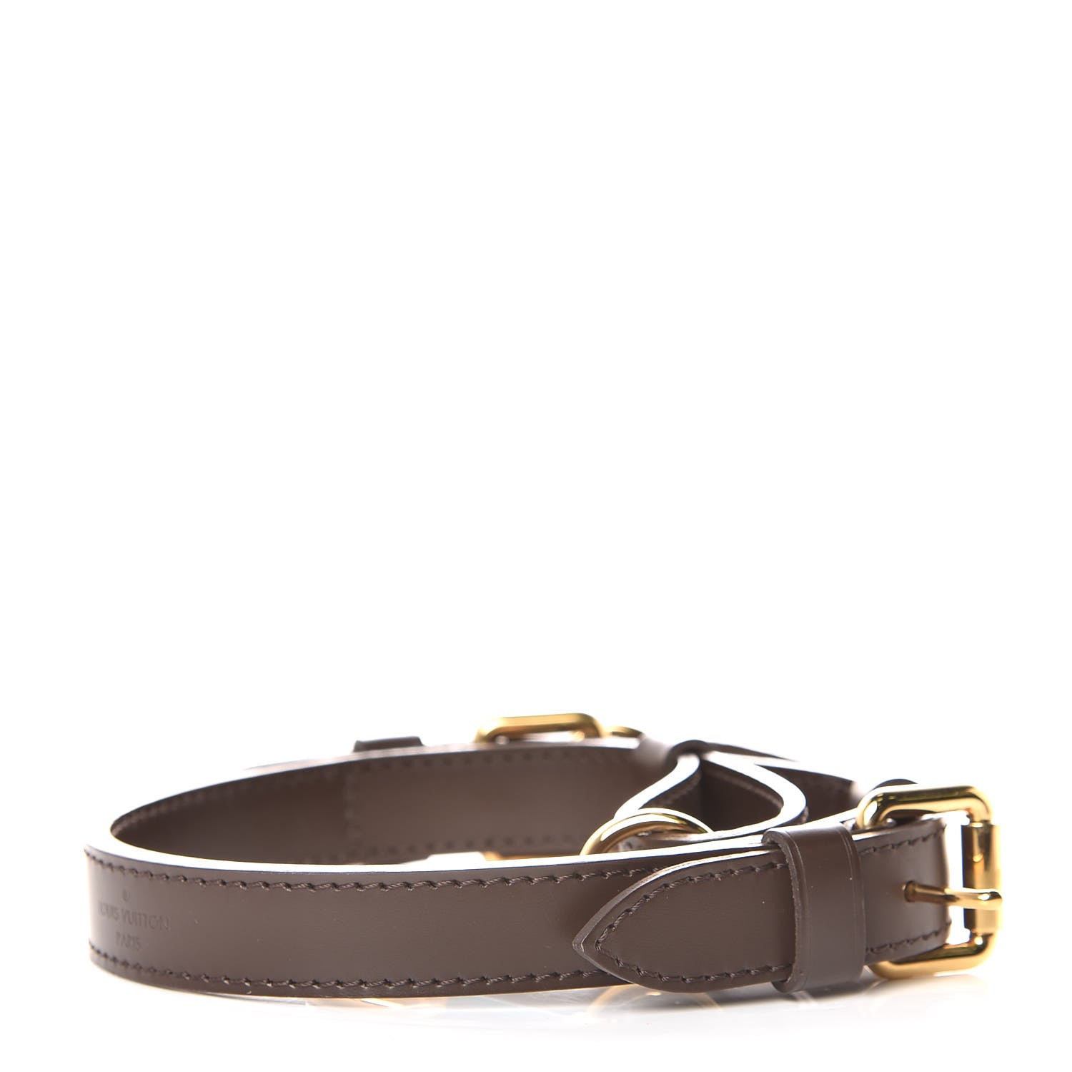 Louis Vuitton Calfskin Adjustable Trevi Shoulder Strap Brown 2 of 3