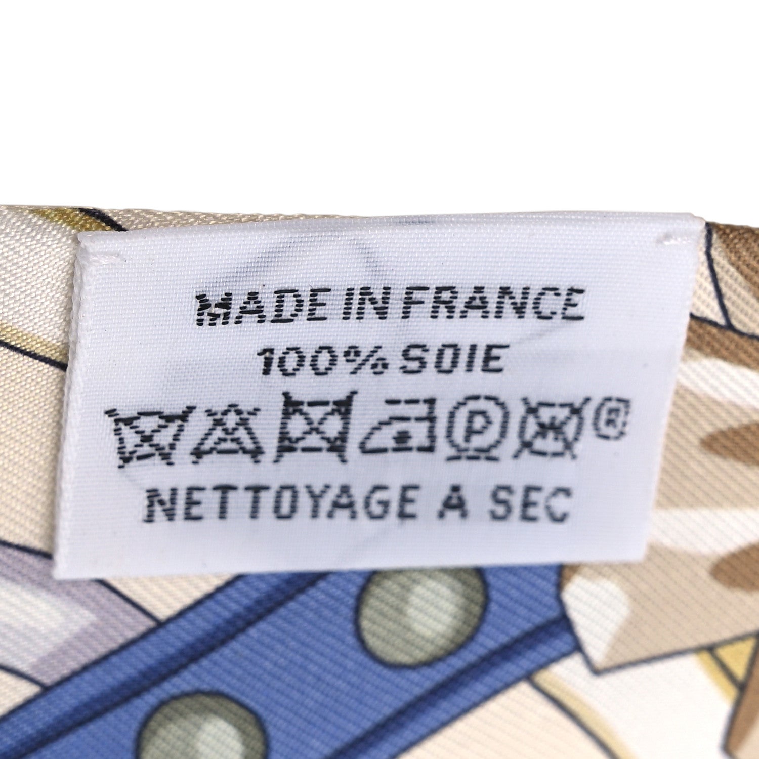 Hermes Silk Harnais De Coeur Twilly Creme Bleu Jean Vert Amande 4 of 4
