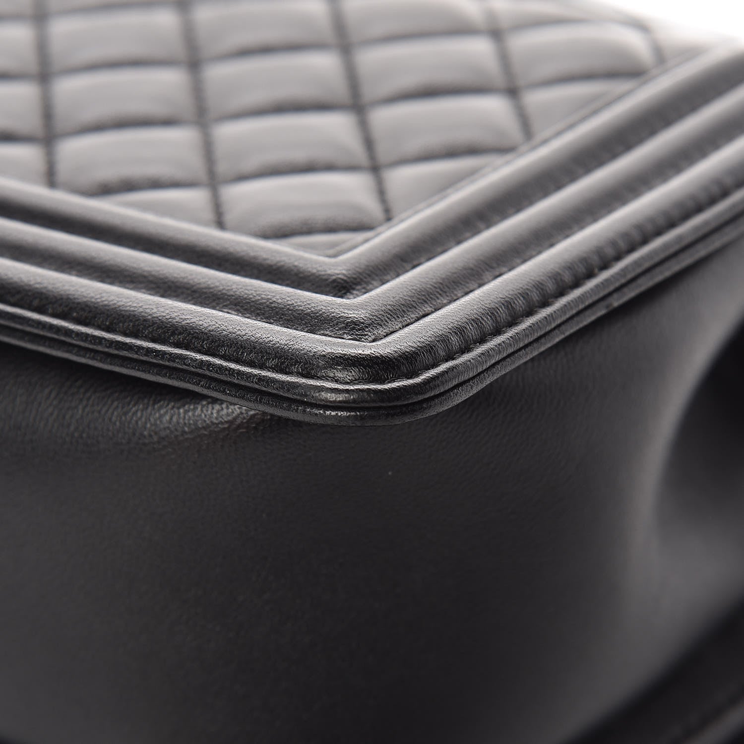 Chanel Lambskin Quilted Medium Boy Flap Black 11 of 14