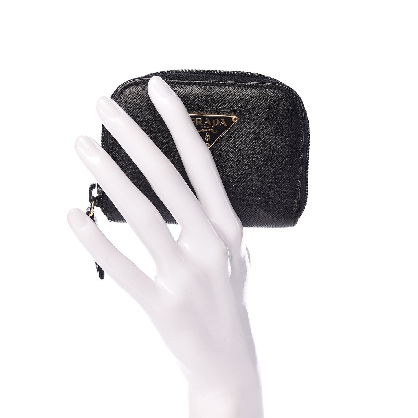 Saffiano Coin Purse Black