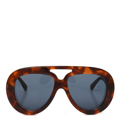 Loewe Acetate Curvy Aviator Sunglasses LW40144U Tortoise 2 of 7