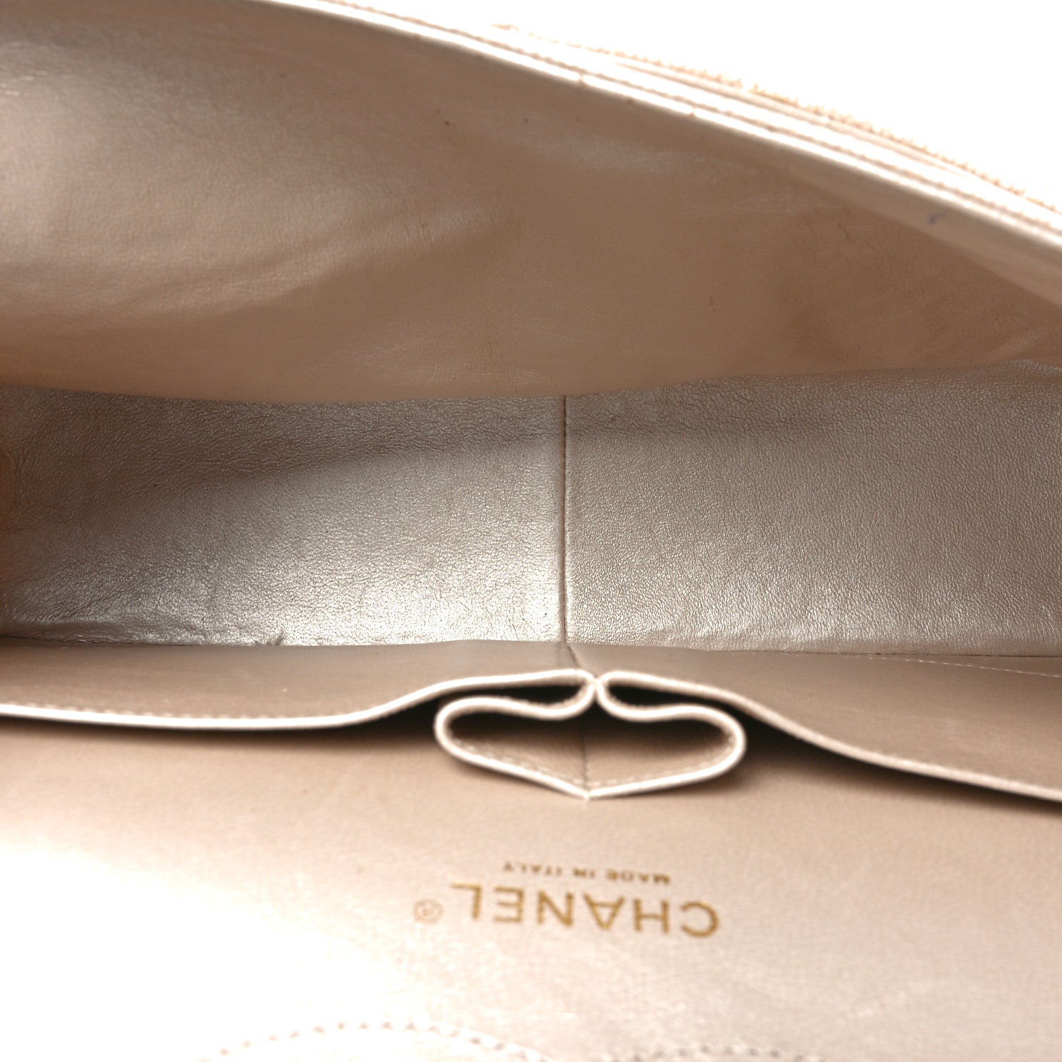 Chanel Iridescent Caviar Quilted Jumbo Double Flap Beige 1774813