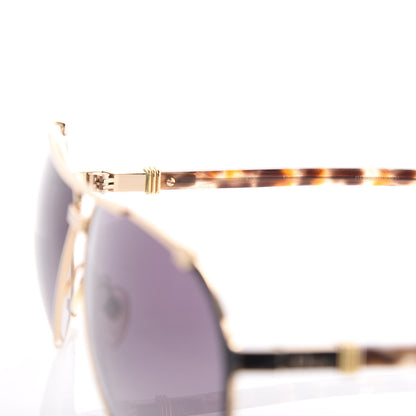 Christian Dior Chicago 2 Aviator Sunglasses Gold Grey 5 of 7