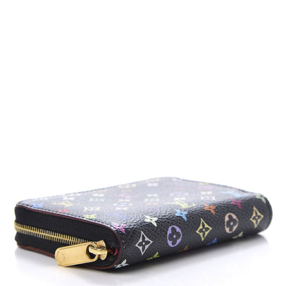 Louis Vuitton Monogram Multicolor Zippy Coin Purse Black Grenade 4 of 7