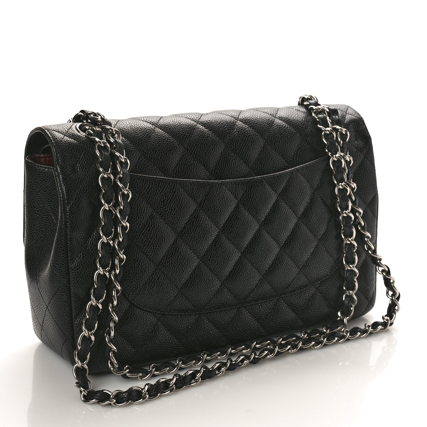 Chanel Caviar Quilted Jumbo Double Flap Black 3 of 10