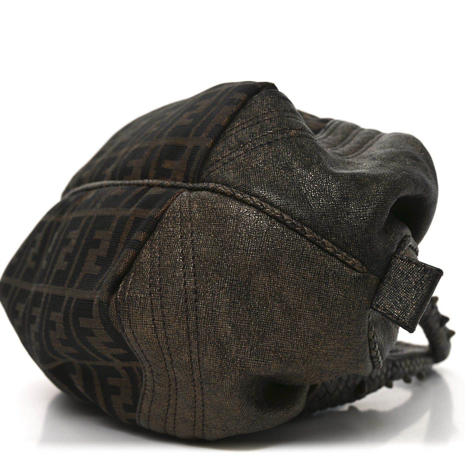 Fendi Zucca Goatskin Spy Bowler Tobacco Bronzo 18 of 23