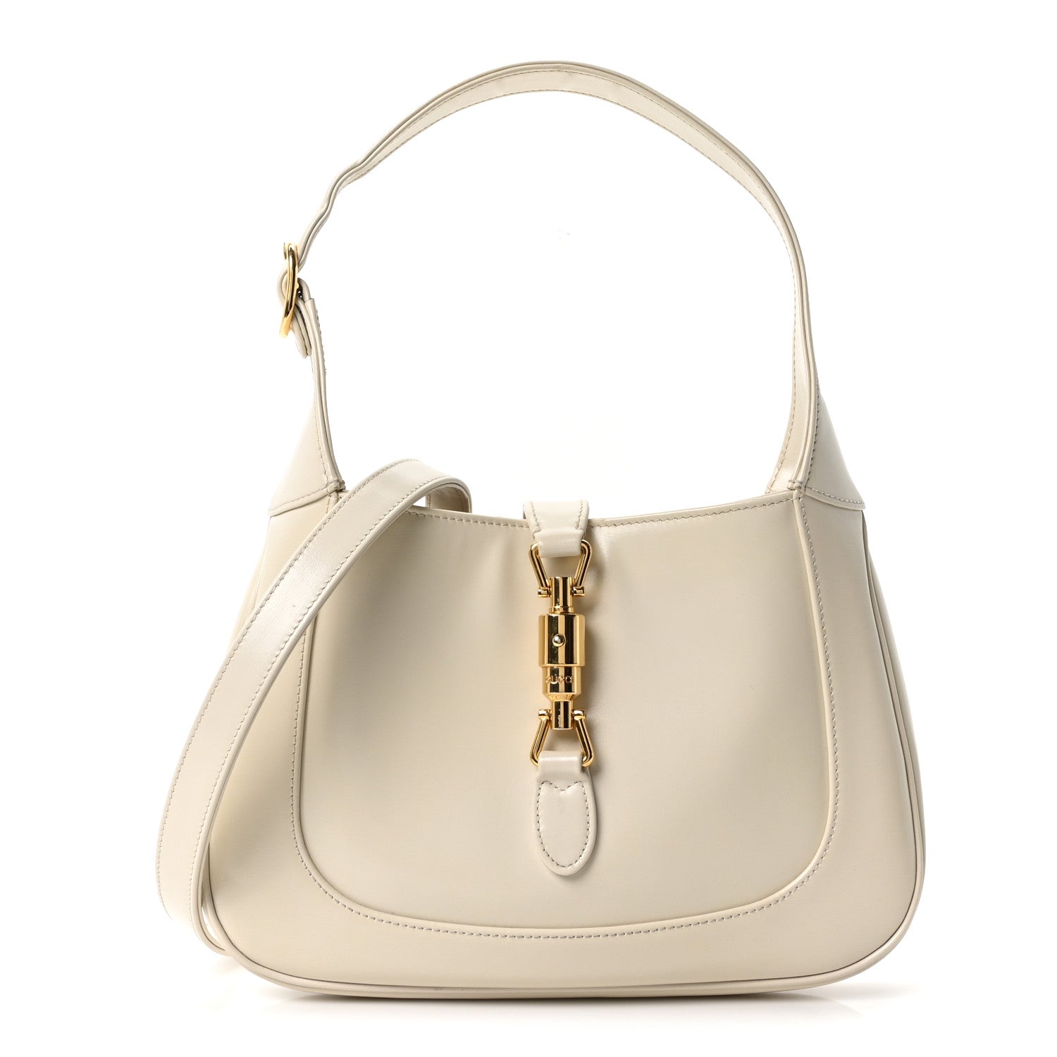 Gucci Boarded Dyana Lux Calfskin Small Jackie 1961 Hobo Mystic White 1 of 10