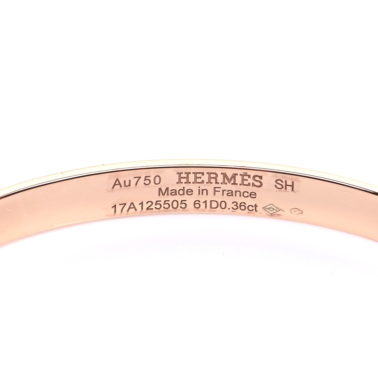 18K Rose Gold Diamond PM Kelly Pave Bracelet SH