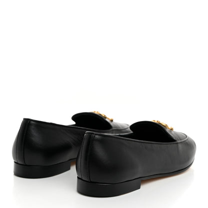 Chanel Lambskin Pearl CC Loafers 38 Black 4 of 9