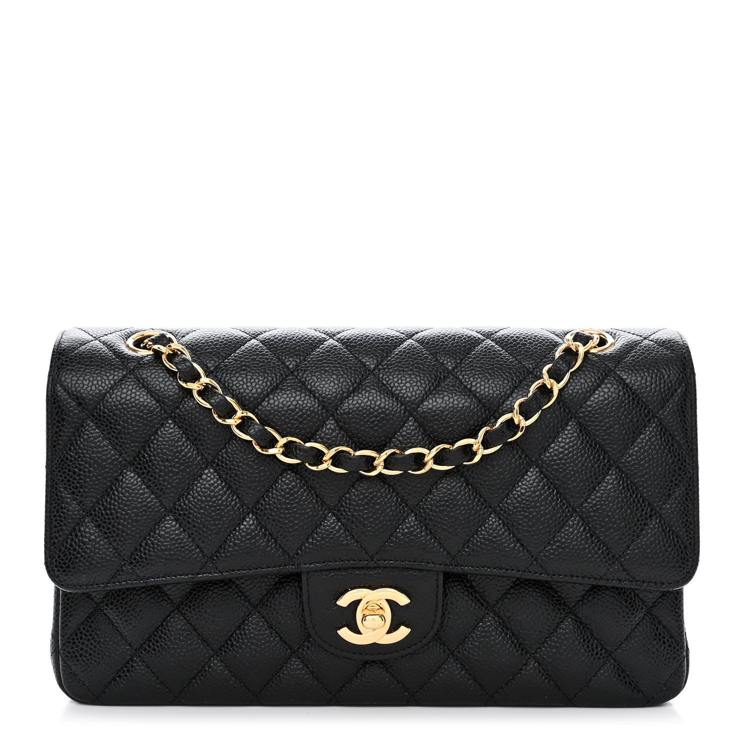 Chanel Caviar Quilted Medium Double Flap Black 1 of 11