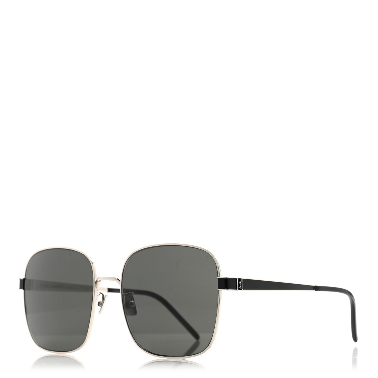 Saint Laurent Metal Sunglasses SL M75 Silver 1 of 7